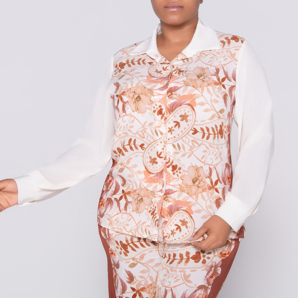 Border Print Top