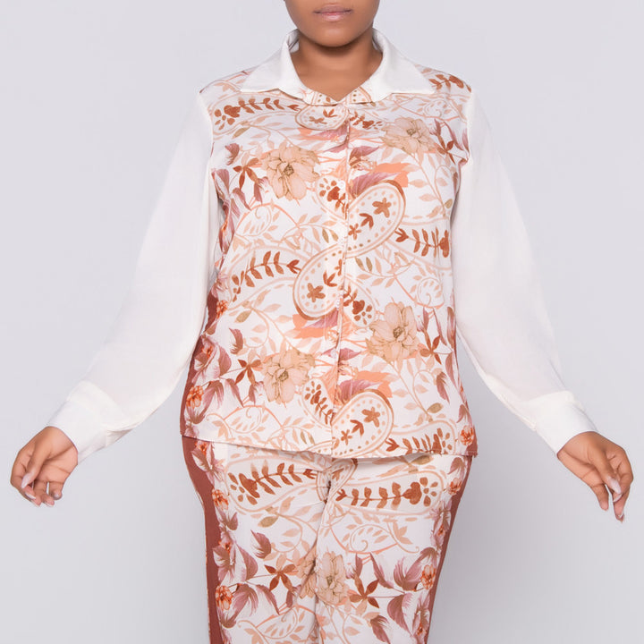 Border Print Top