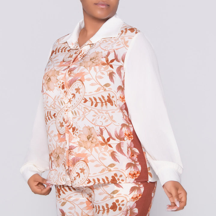 Border Print Top