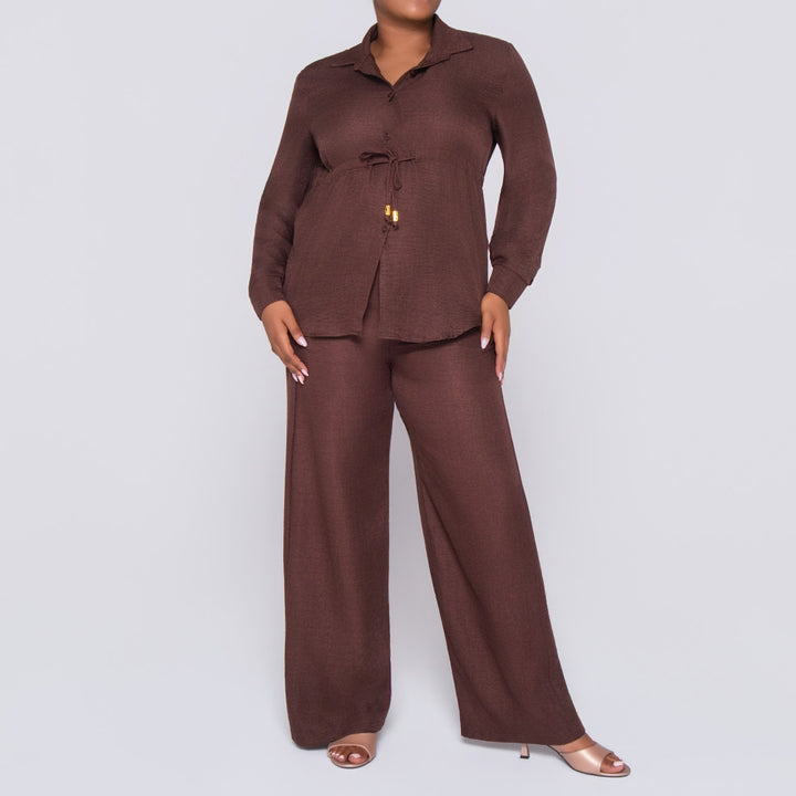 Plain Choc Pants