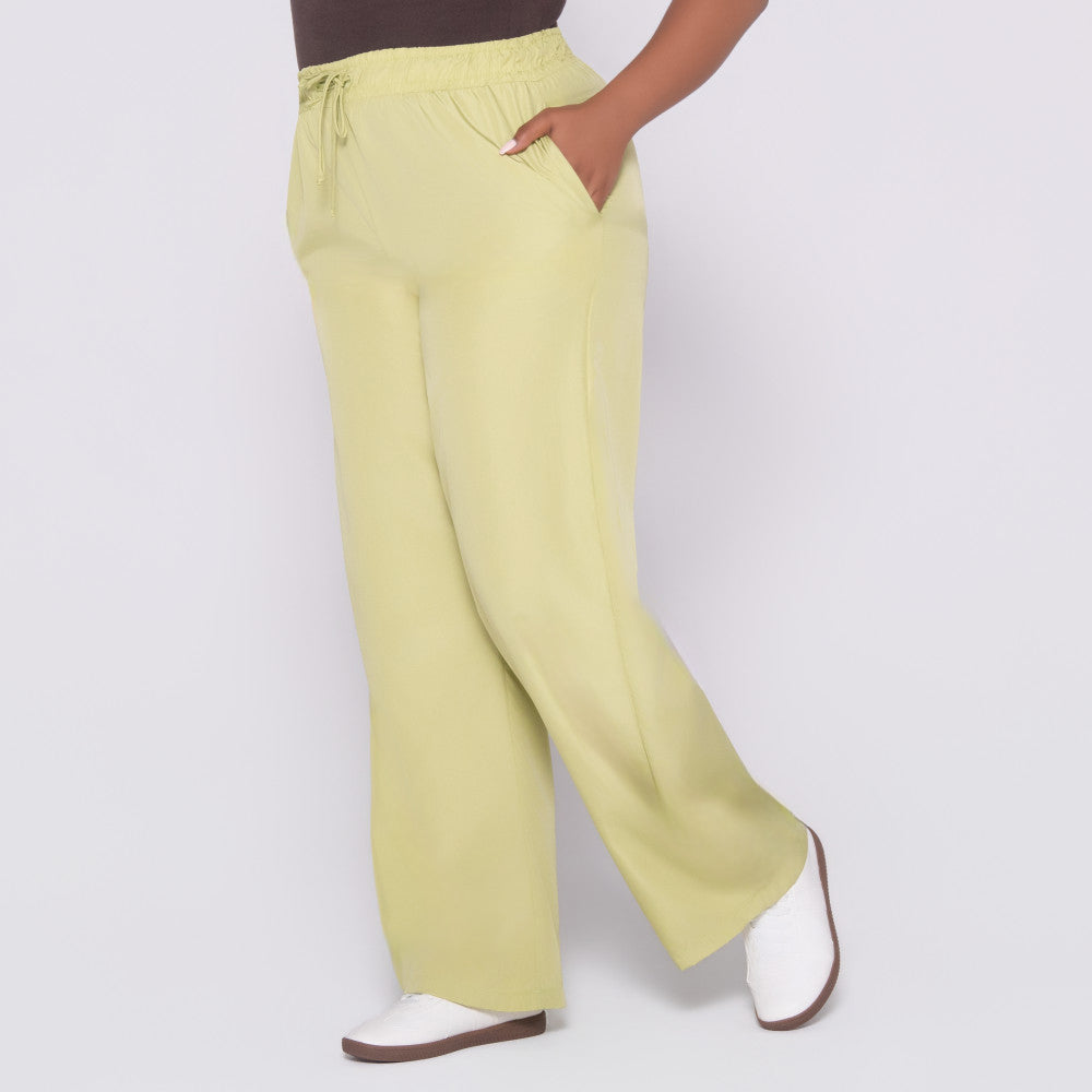Chartreuse Taffeta Pants