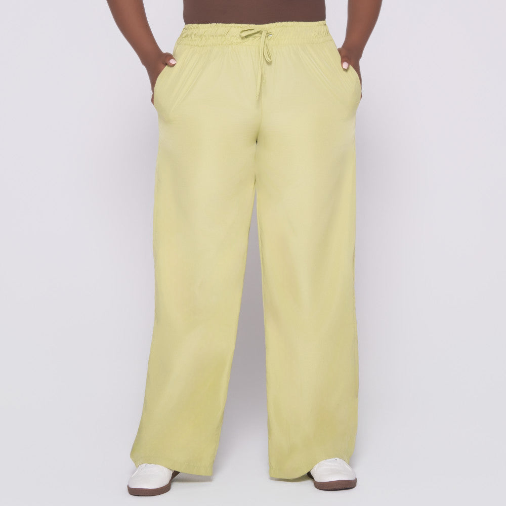 Chartreuse Taffeta Pants