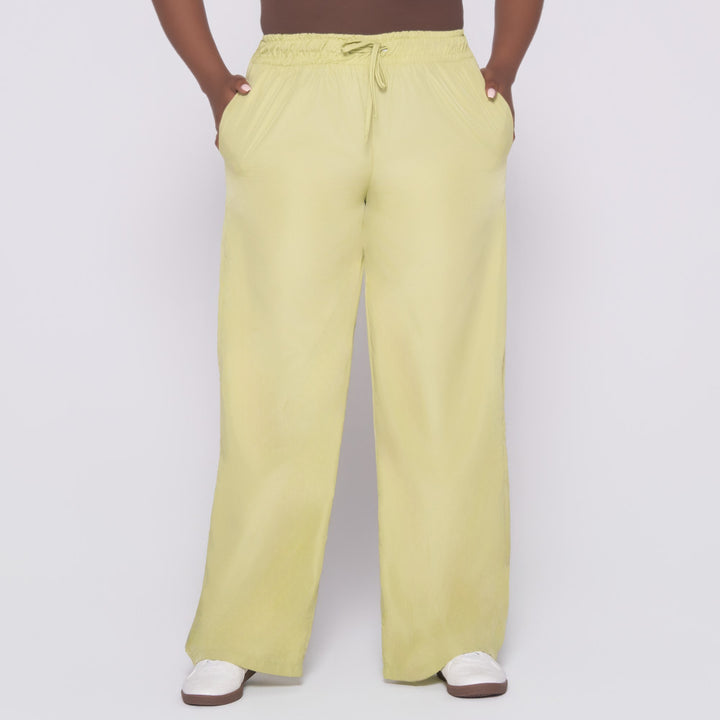 Chartreuse Taffeta Pants