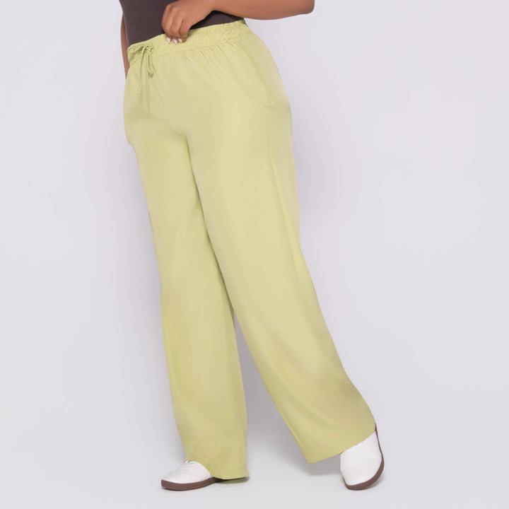 Chartreuse Taffeta Pants