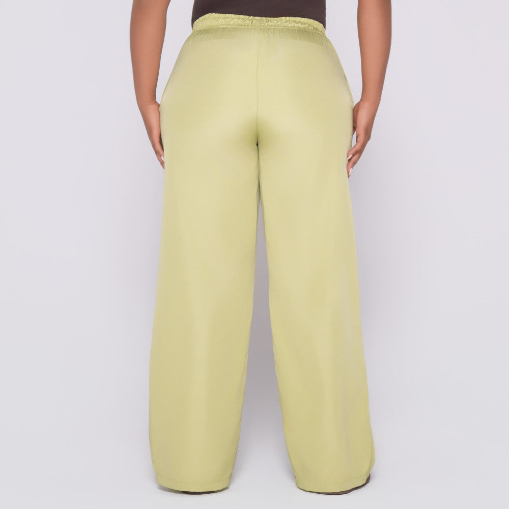 Chartreuse Taffeta Pants