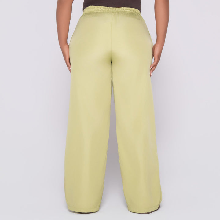 Chartreuse Taffeta Pants