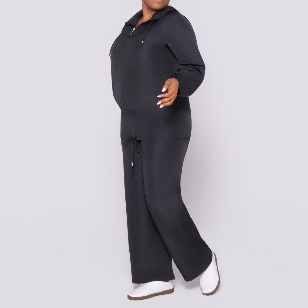 Black Taffeta Pants