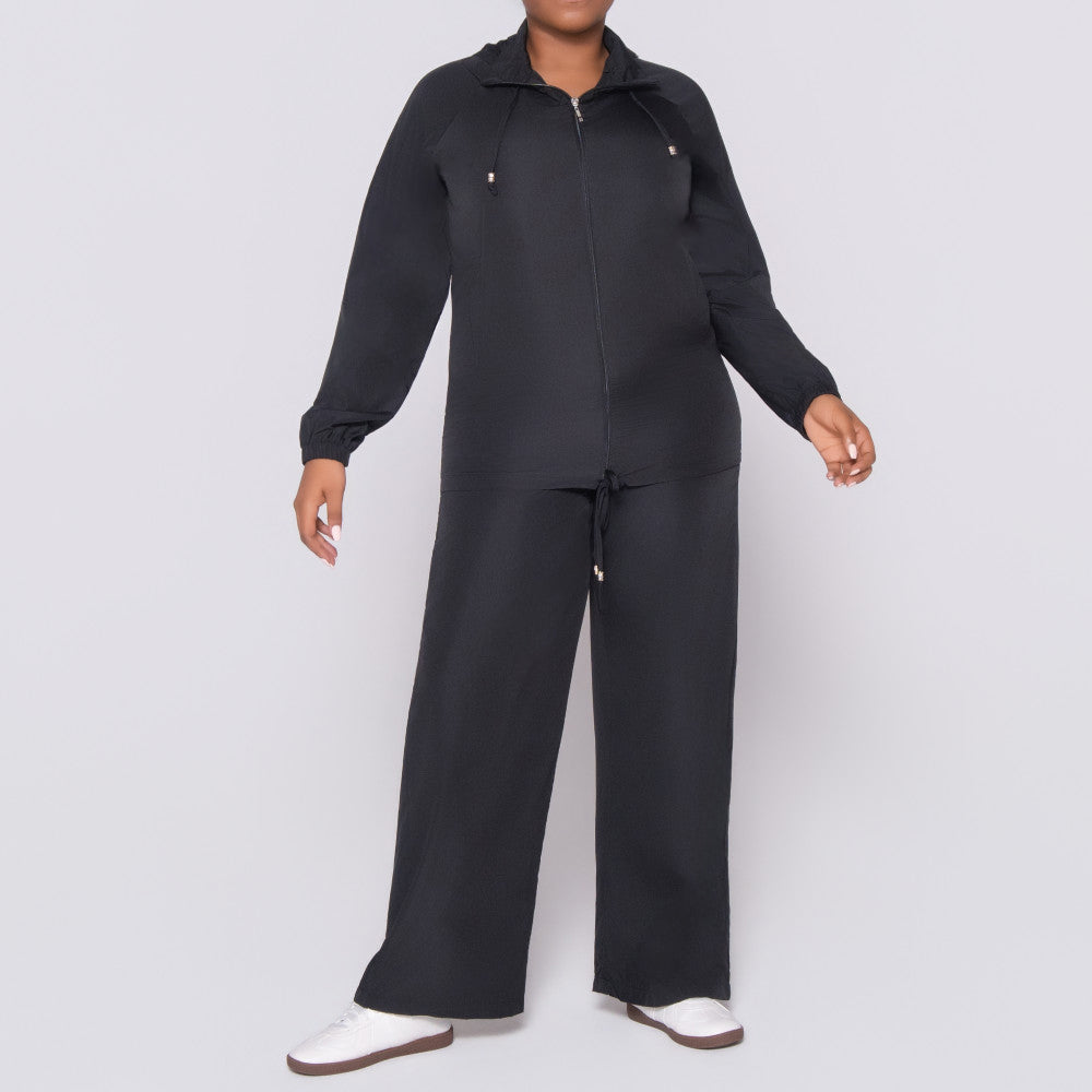 Black Taffeta Pants