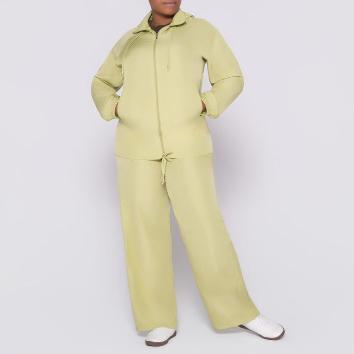 Chartreuse Taffeta Pants