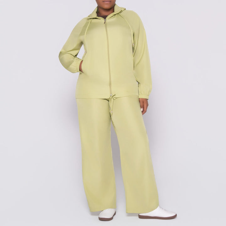 Chartreuse Taffeta Pants