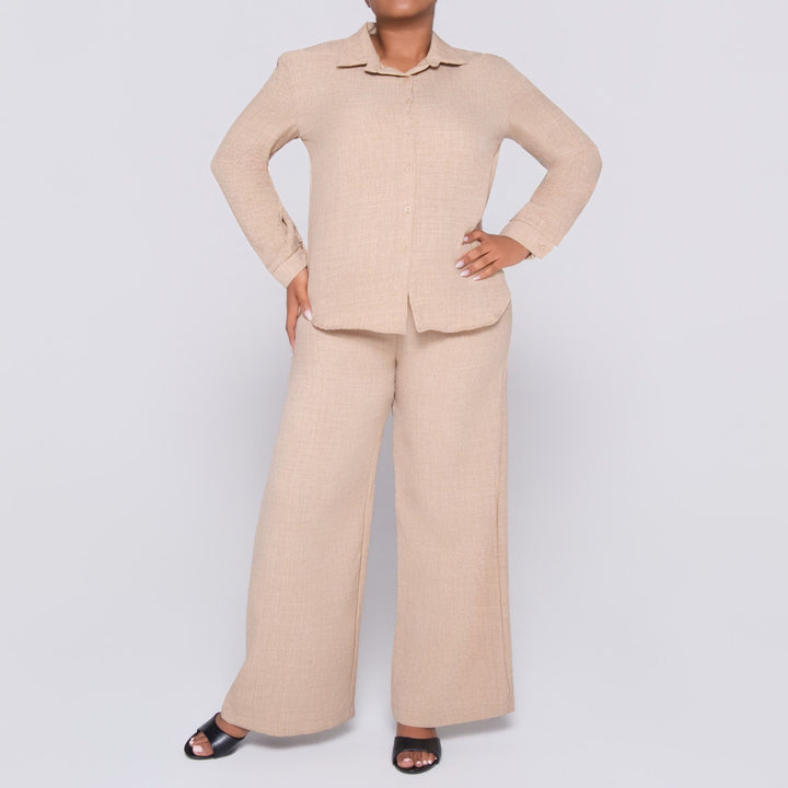 Collar Edit Mocca Top