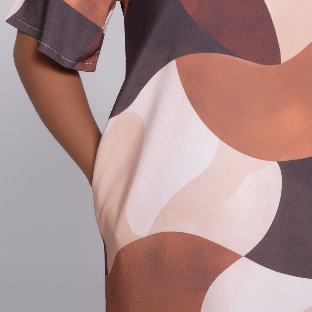 Sleeveless Printed Tunic
