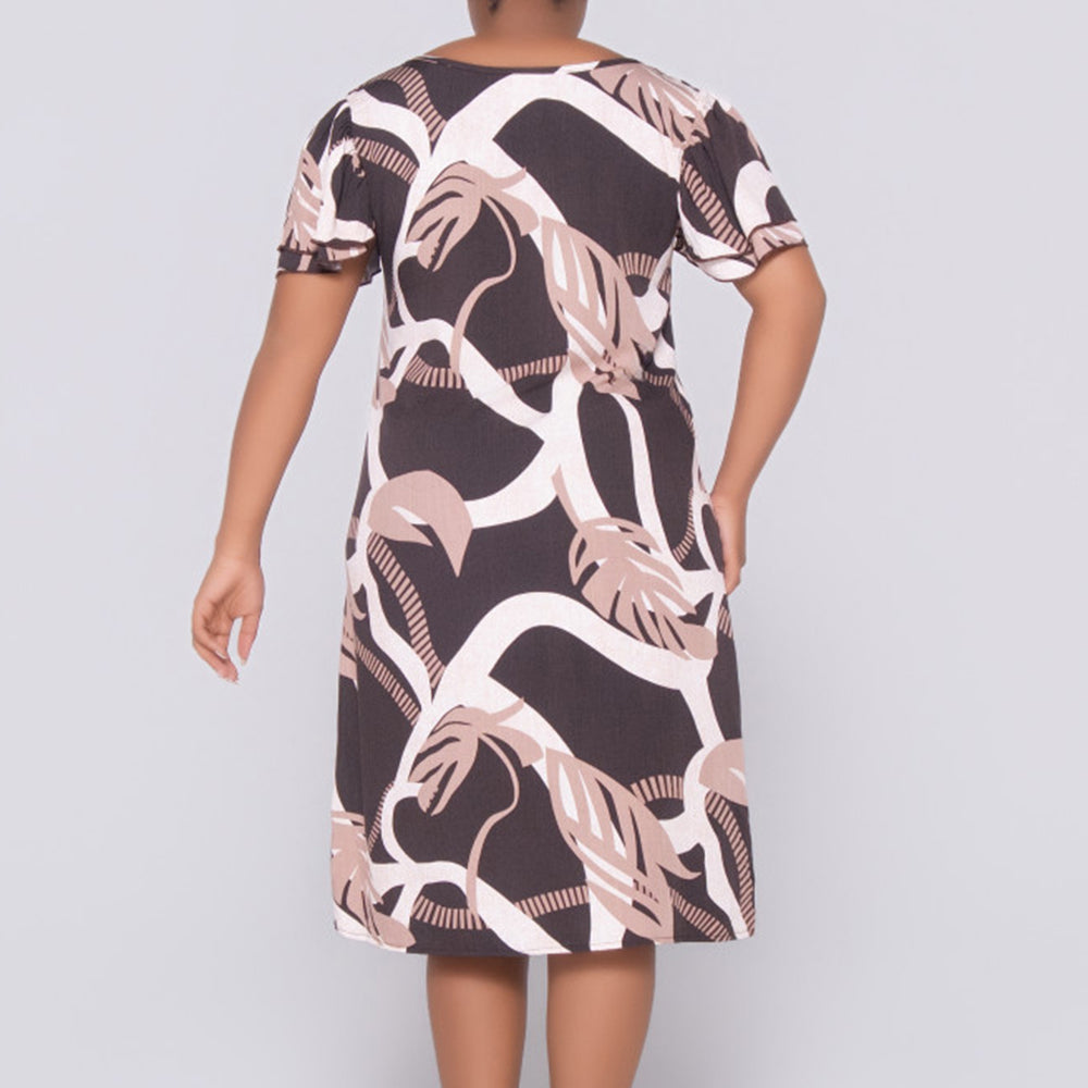 Twin Pack Plain And Printed Dress