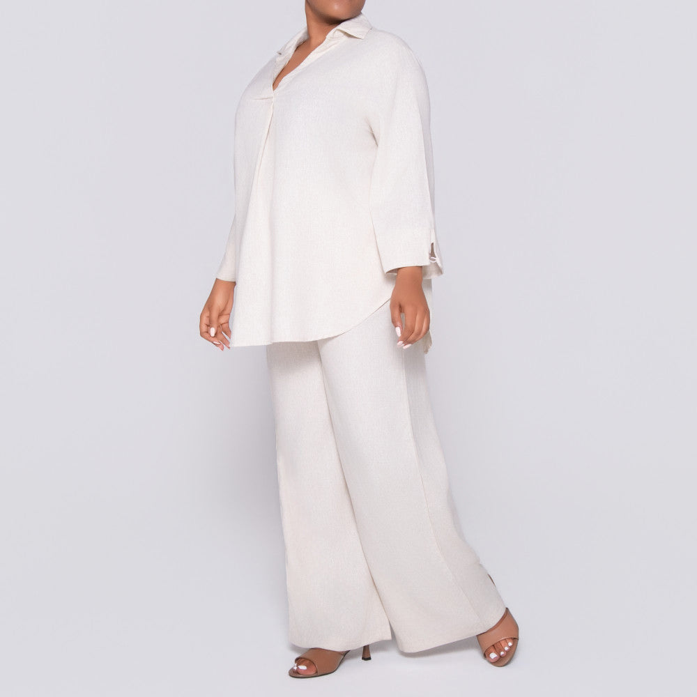 Short Sleeve Linen Top