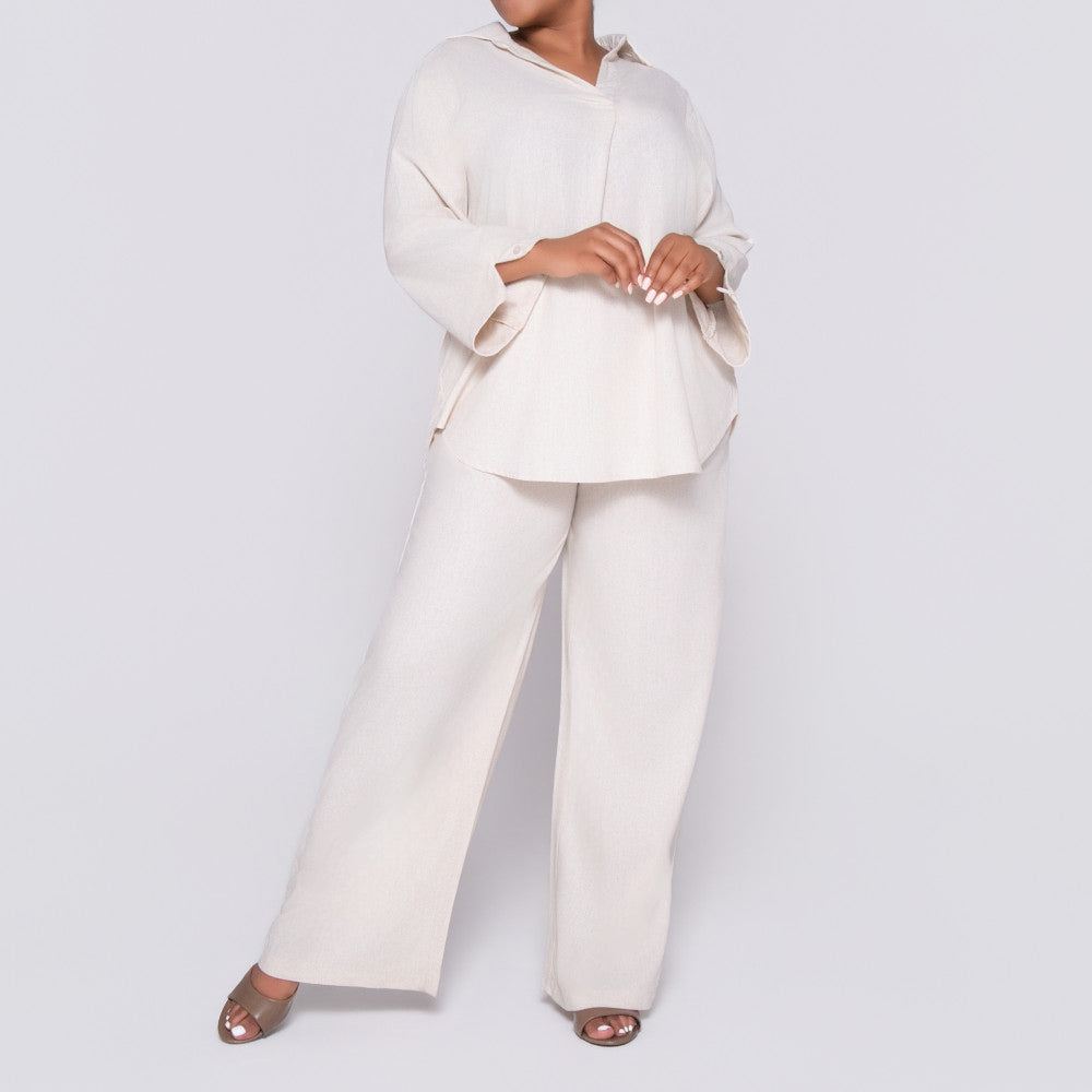 Plain Linen Pants