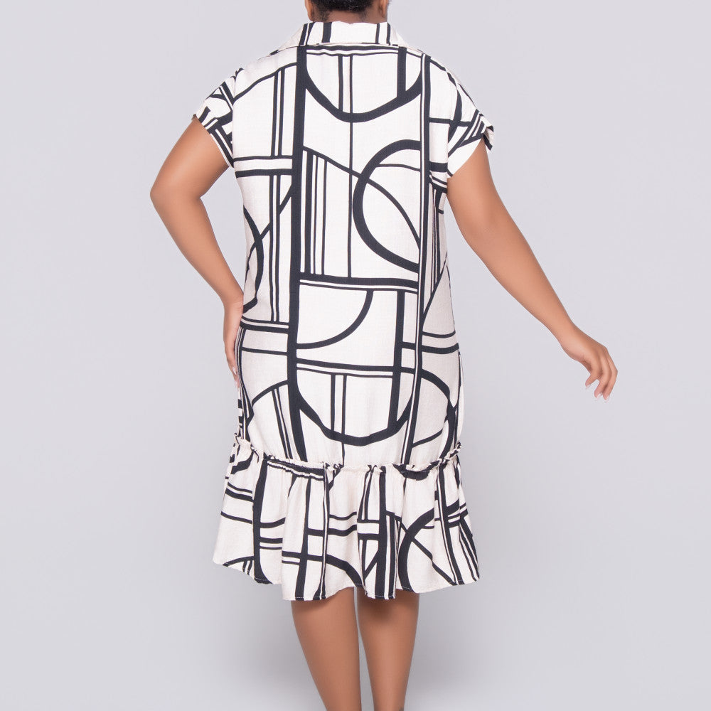 Blk/Stone Rayon Nylon Tunic