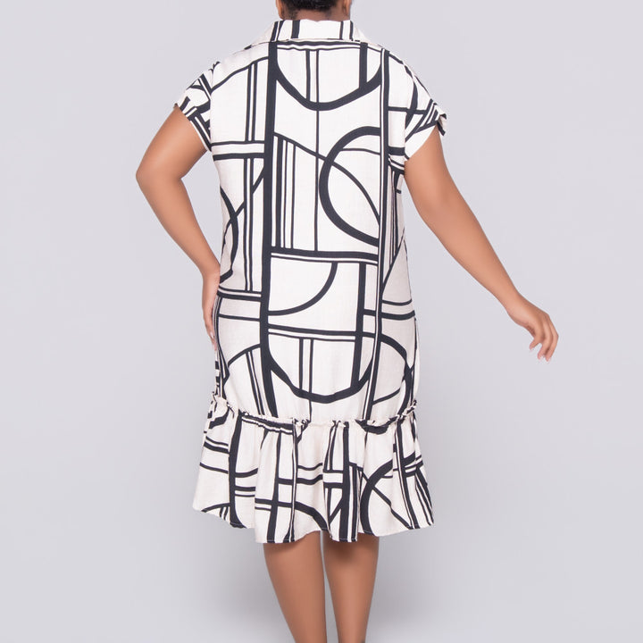 Blk/Stone Rayon Nylon Tunic