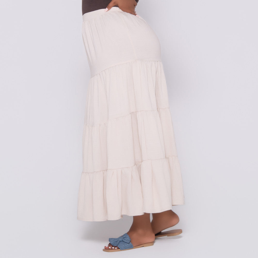 Stone Tiered Skirt