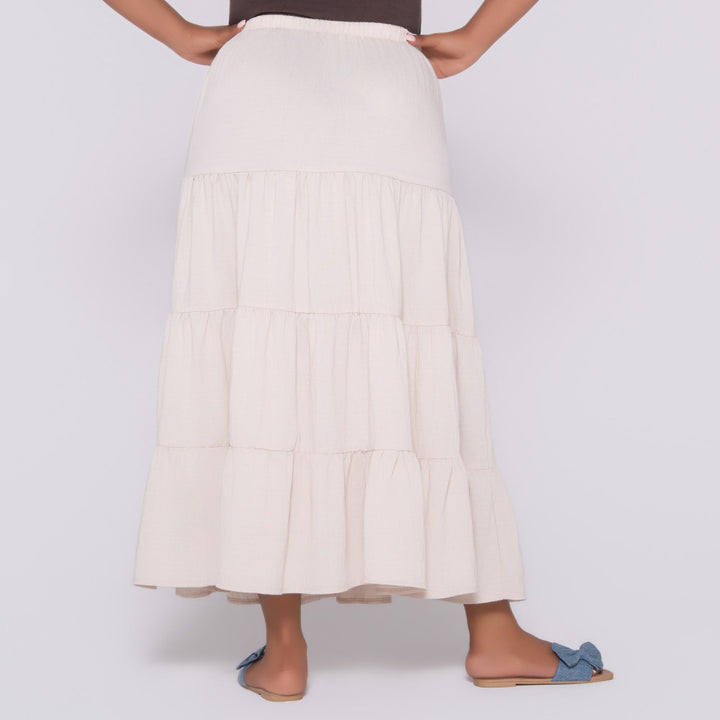 Stone Tiered Skirt