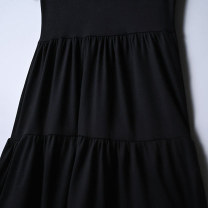 Girls Black Trapeze Dress
