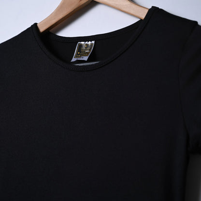 Girls Black Trapeze Dress