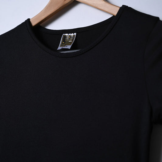 Girls Black Trapeze Dress