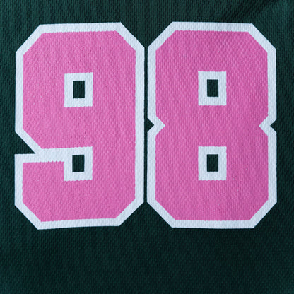 Girls Crop Bottle Green Baseball Tee