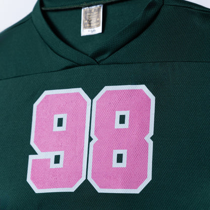 Girls Crop Bottle Green Baseball Tee