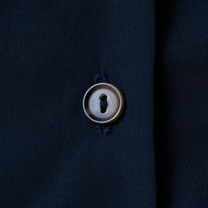 Navy Poplin Cargo Pants