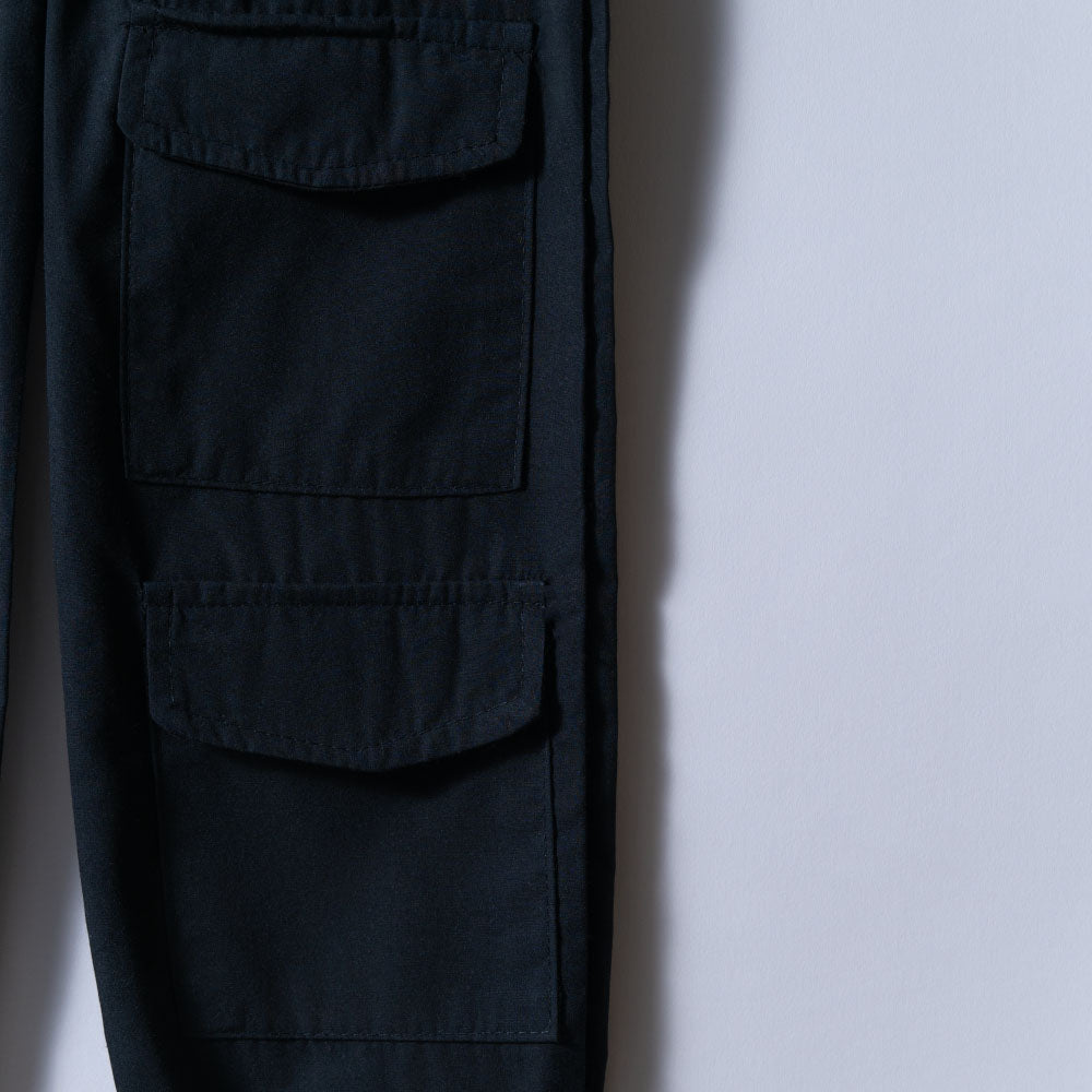 Girls Black Cargo Pants