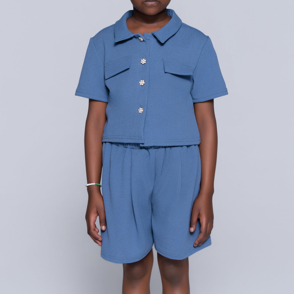 Girls Top And Shorts Set