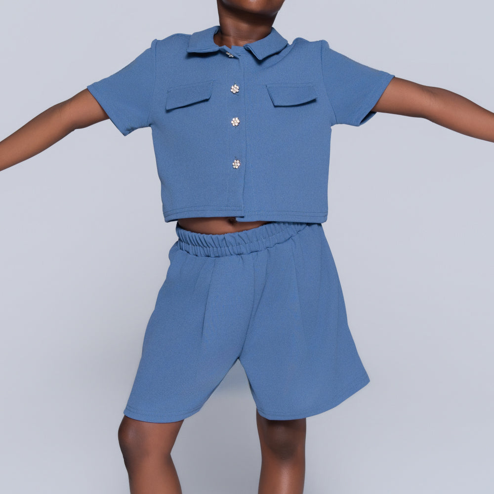 Girls Top And Shorts Set