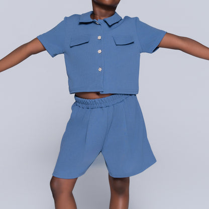 Girls Top And Shorts Set