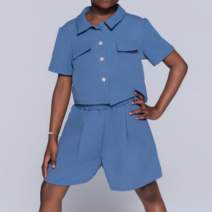 Girls Top And Shorts Set