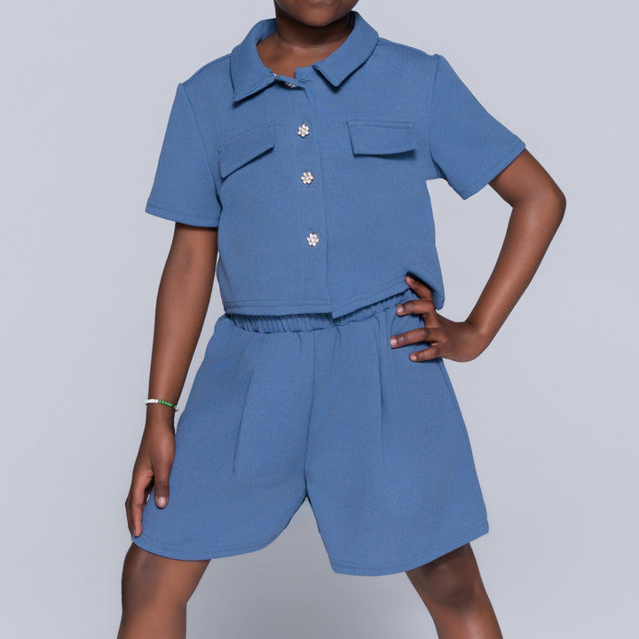 Girls Top And Shorts Set