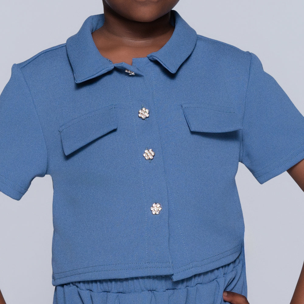 Girls Top And Shorts Set