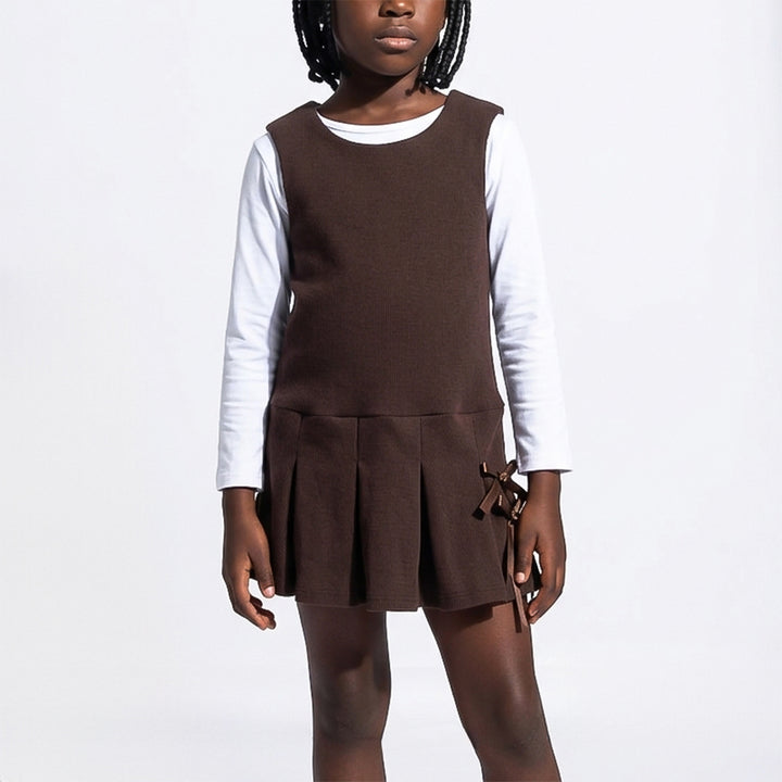 Girls Pinafore Dress With Inner