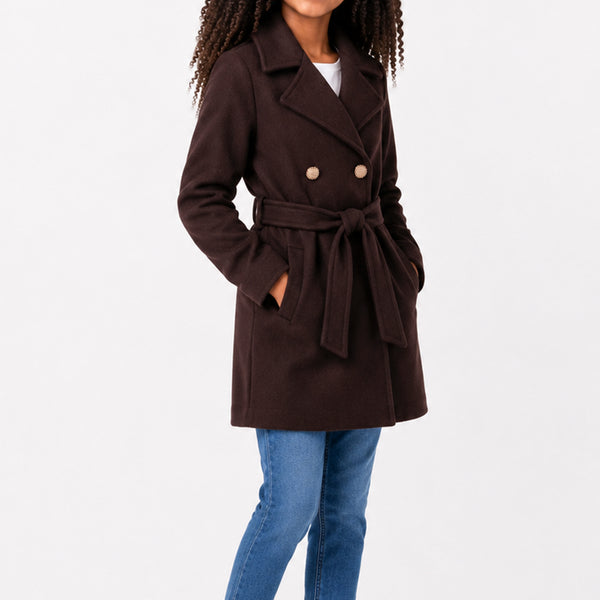 Girls Choc Melton Jacket – Fashion World ZA