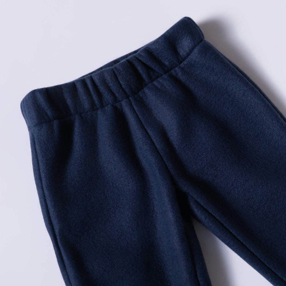 Girls Navy Polar Fleece Tracksuit