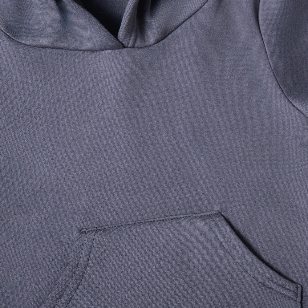 Girls Charcoal Hooded Tracksuit Set