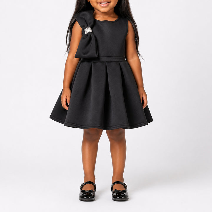 Girls Black Scuba Dress