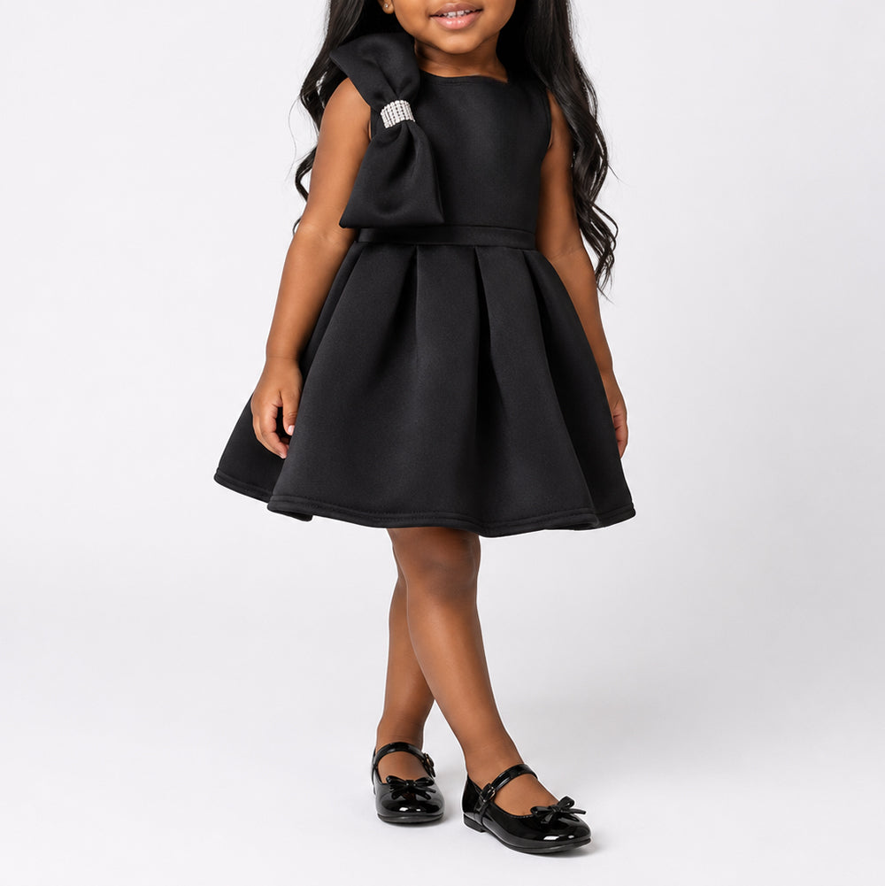 Girls Black Scuba Dress