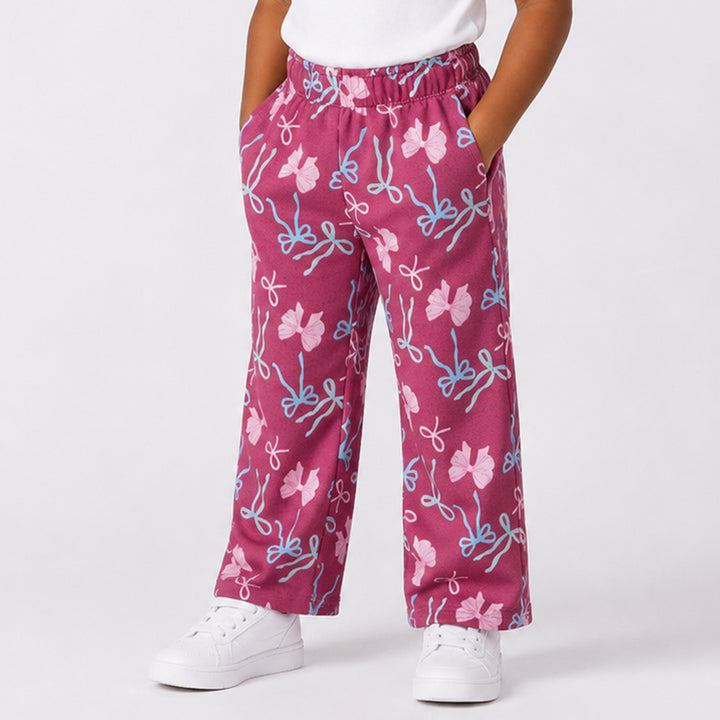 Girls Twin Pack Wide Leg Joggers