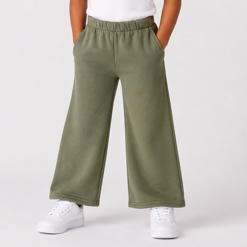 Girls Twin Pack Wide Leg Joggers
