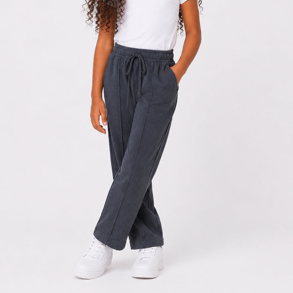 Girls Charcoal Ponti Pants