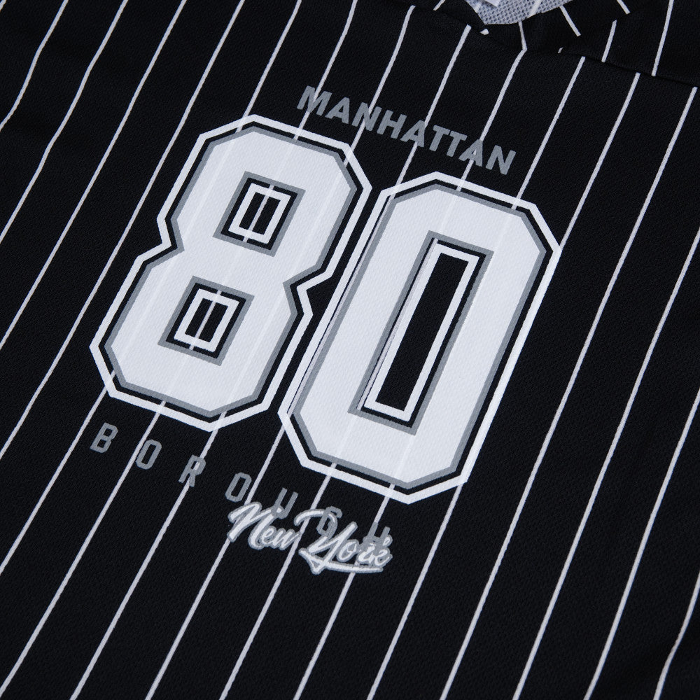 Black/White Girls Baseball Tee