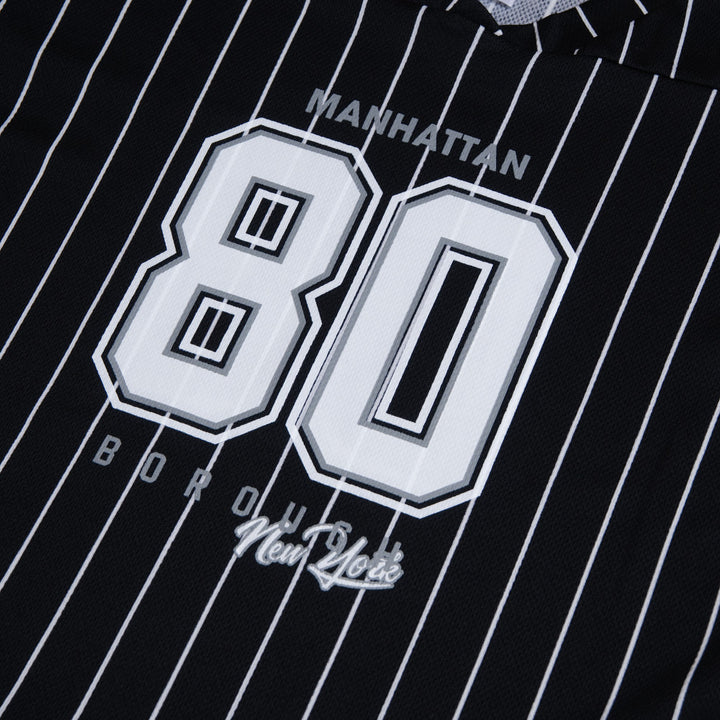 Black/White Girls Baseball Tee