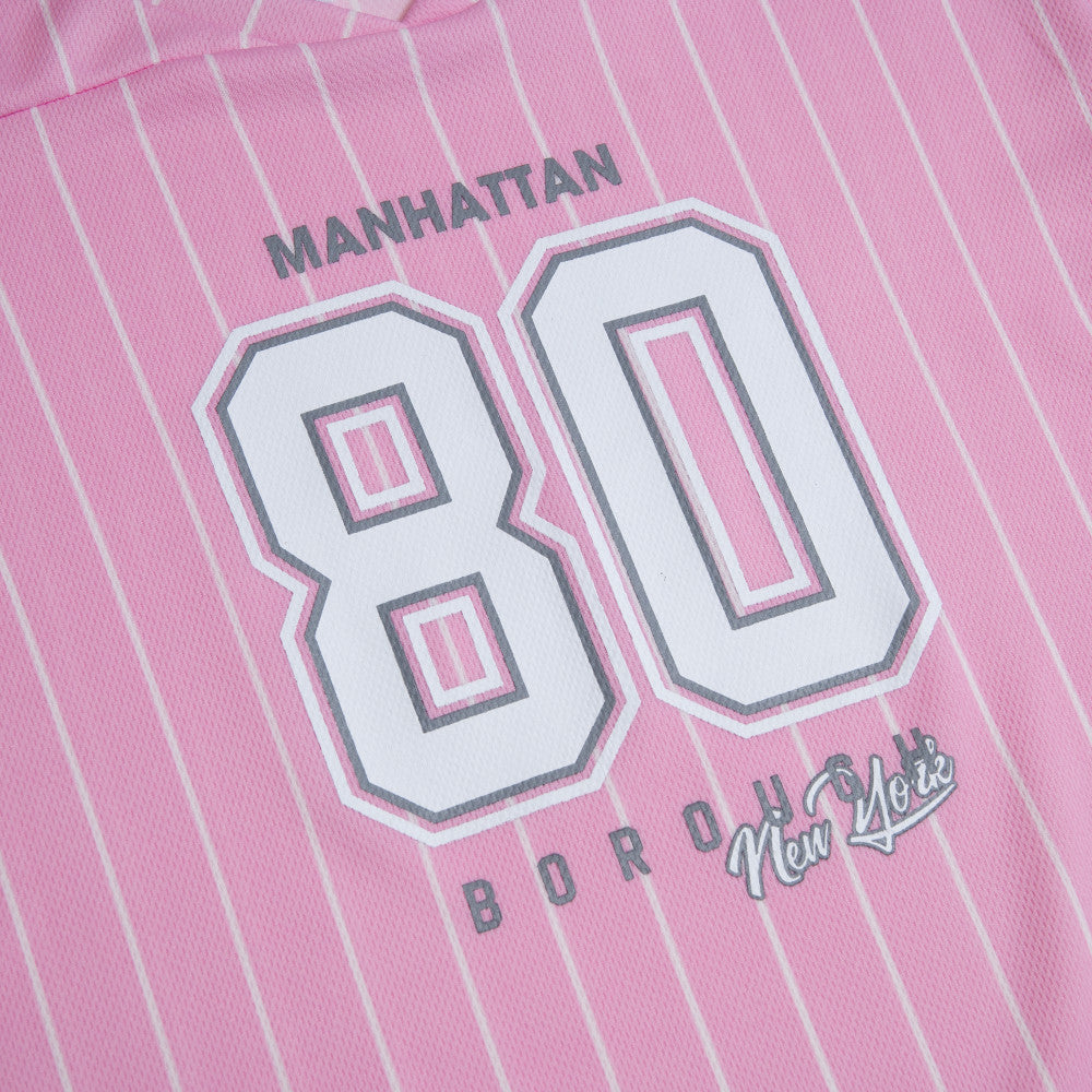 Pink/White Girls Baseball Tee