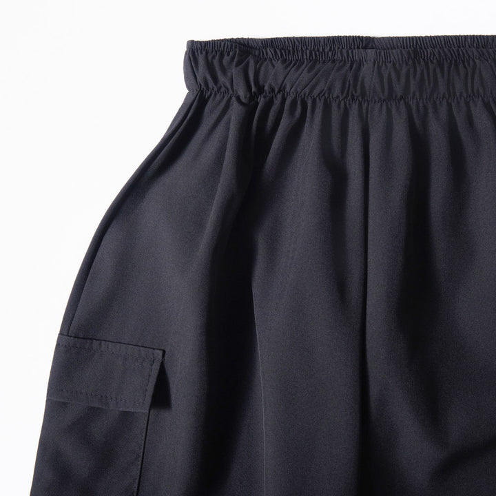 Girls Black Wide Leg Cargo Pants