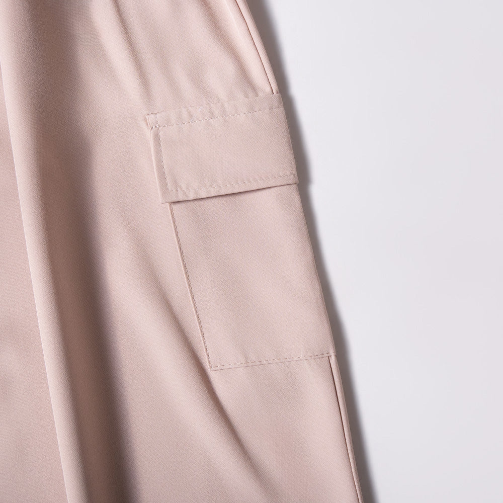 Girls Stone Wide Leg Cargo Pants